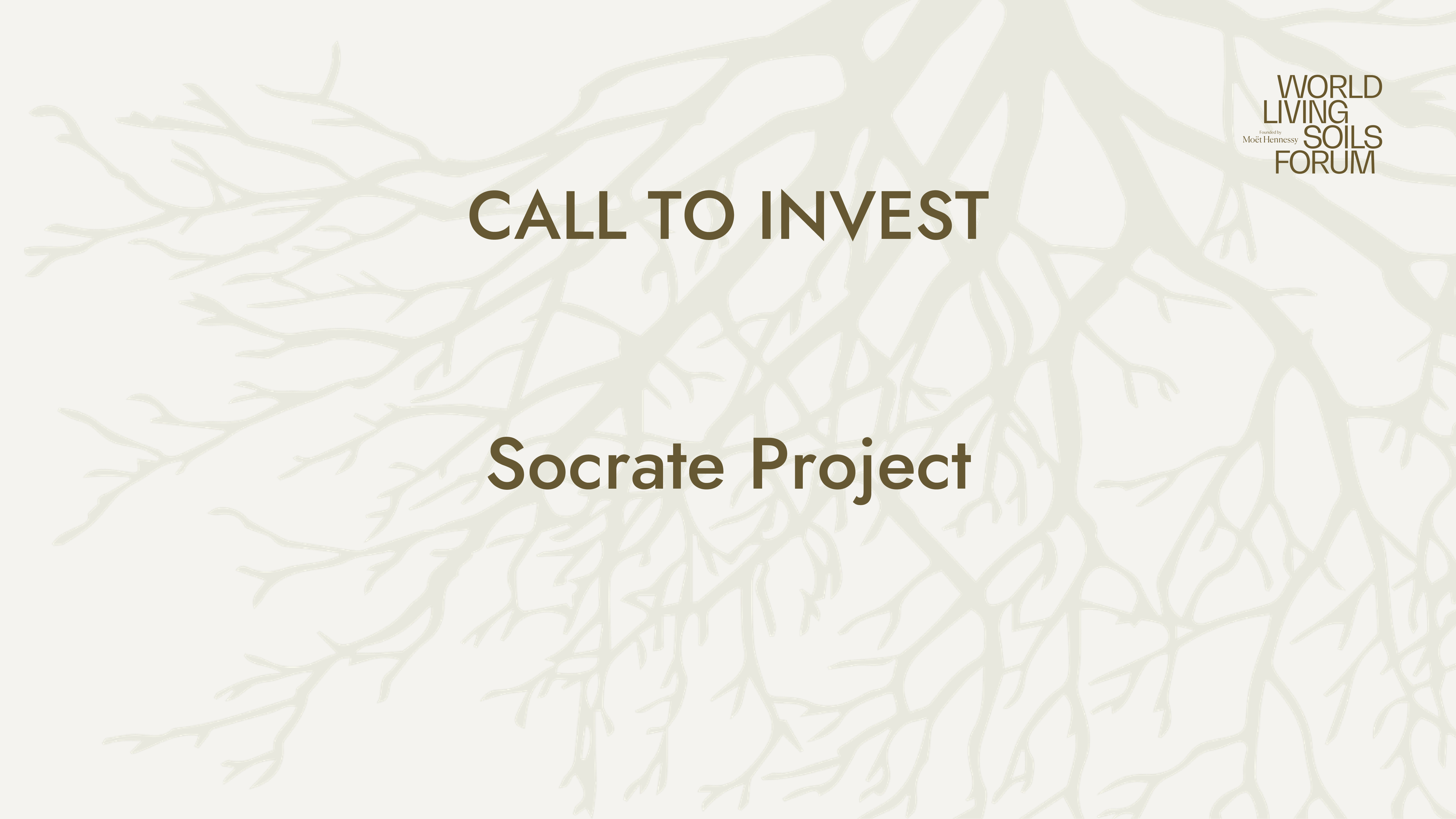 APPEL À INVESTIR: Projet Socrate 🔉