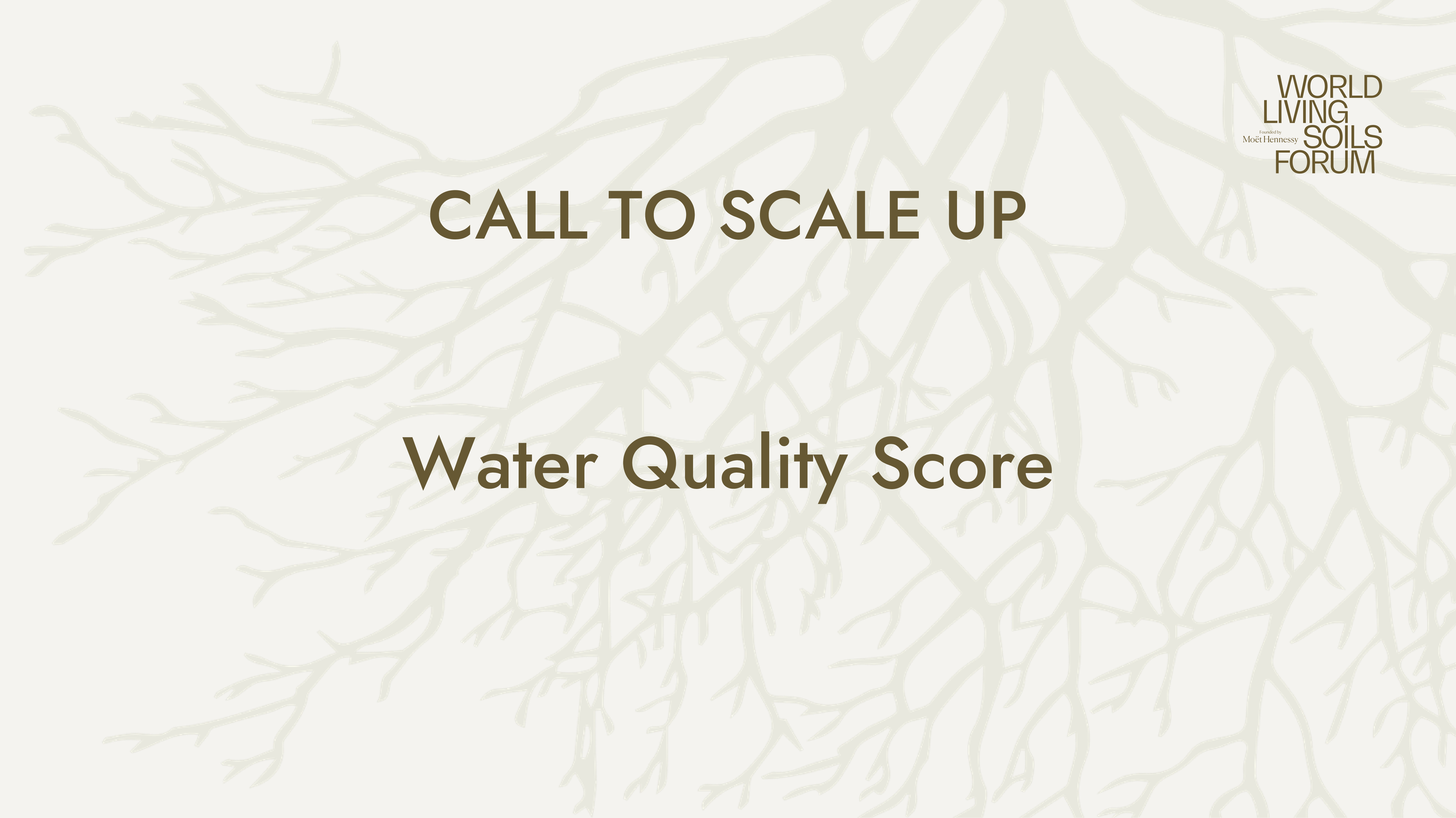 APPEL À L'ACCÉLÉRATION : Score de qualité de l'eau 🔉