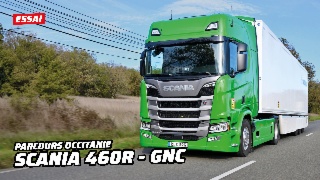 Essai Scania 460 ch GNL sur le parcours Occitanie