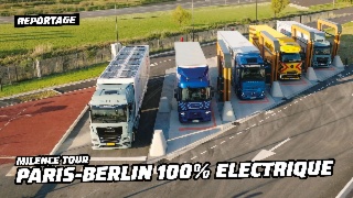 Paris – Berlin en camion électrique : on a testé le réseau Milence