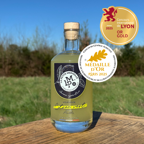 Liqueur de Citron Vert note de Menthe