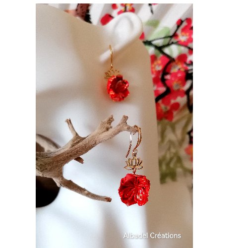 Boucles d'oreille en Origami