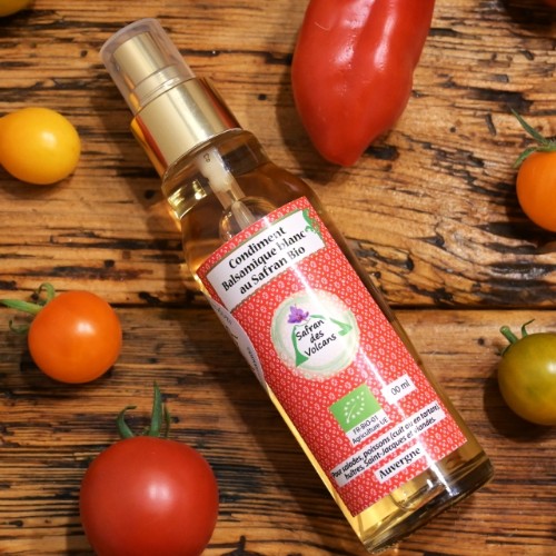 Condiment balsamique blanc au safran