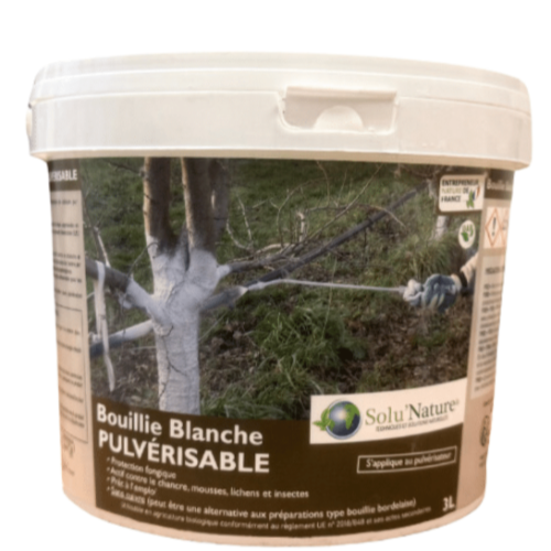 Bouillie Blanche Pulvérisable / Blanc Arboricole – protection des arbres