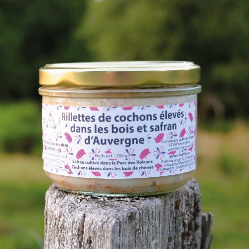 Rillettes de cochon noir au safran