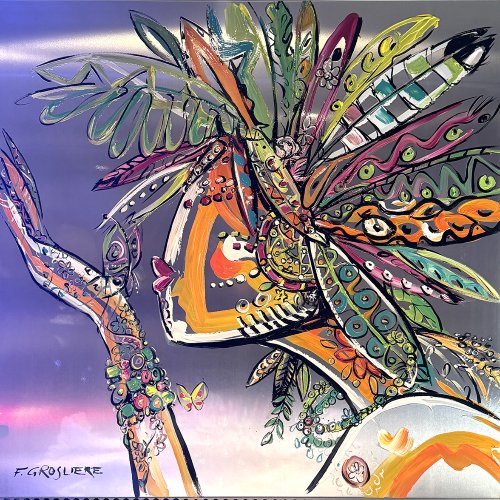 Indienne papillon