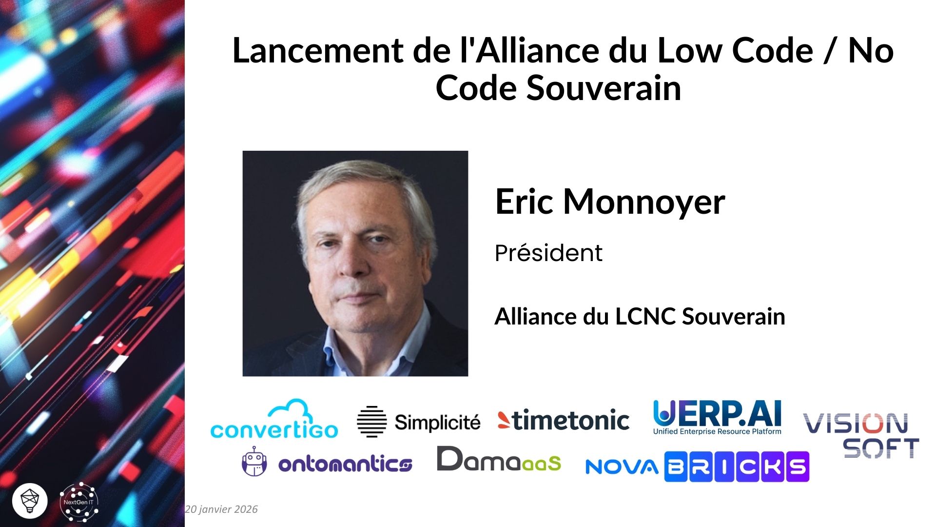 Keynote : Lancement de l'Alliance du Low Code / No Code Souverain