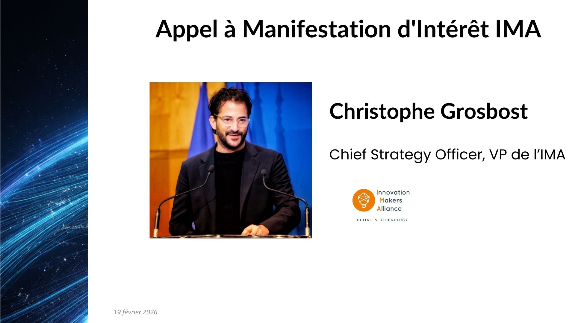 Appel à Manifestation d'Intérêt IMA