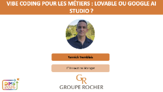 DIMS 2026 : Vibe coding pour les métiers : Lovable ou Google AI Studio ?