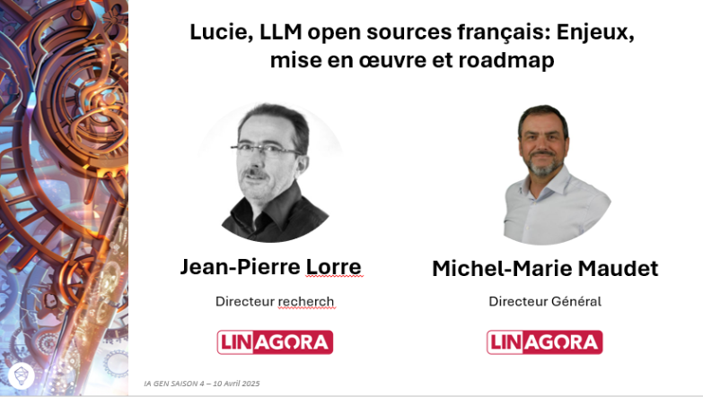 Lucie, LLM Open source français : Enjeux, mise en oeuvre et roadmap