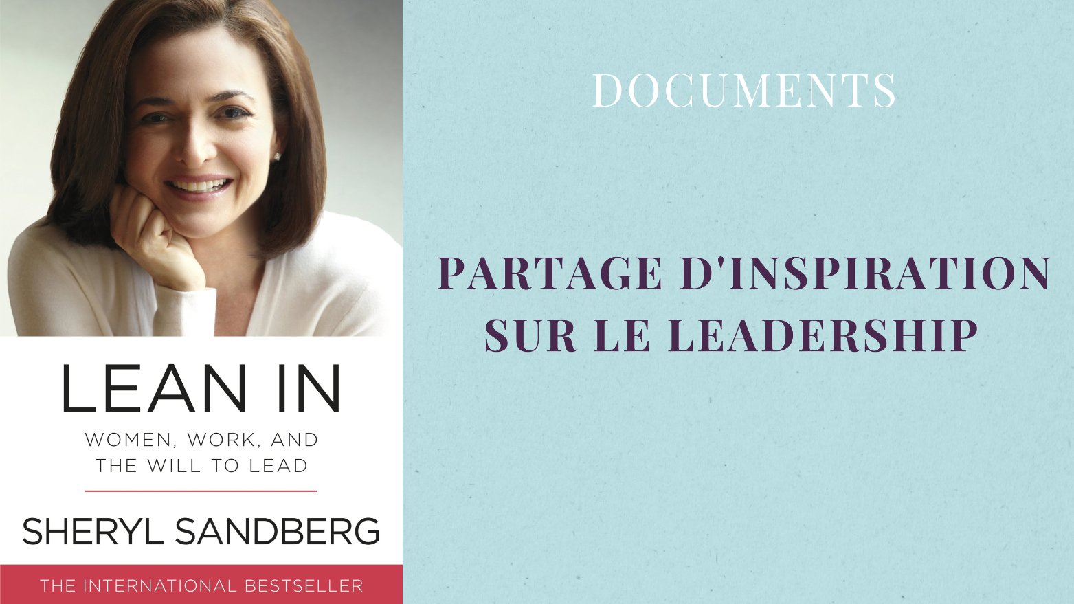 Partage d'inspiration sur le leadership  