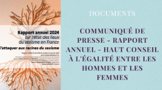 Communiqué de Presse - Rapport annuel - Haut conseil à l'égalité entre les hommes et les femmes