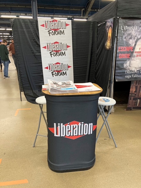 Stand Libération au Salon Fantastique