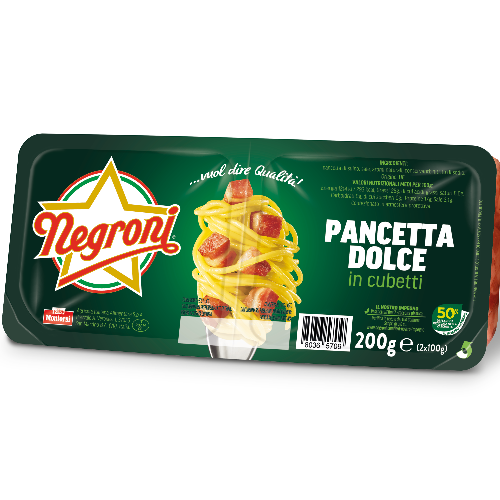 NEGRONI CUBETTI DI PANCETTA DOLCE 2X100G