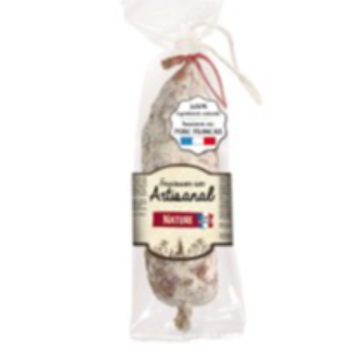 saucisson artisanal nature pur porc 300g