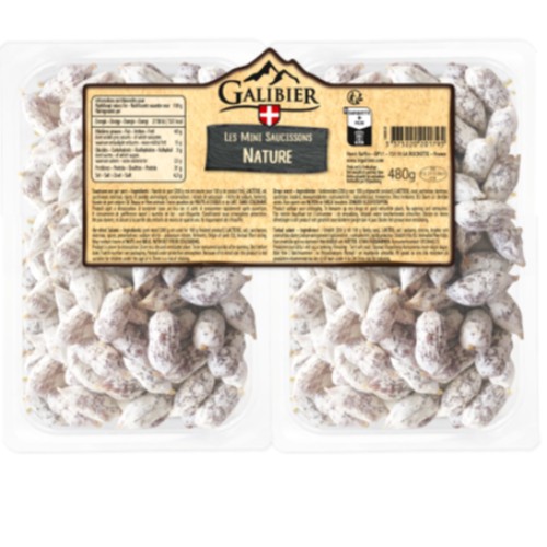 mini saucissons nature vrac 480gr
