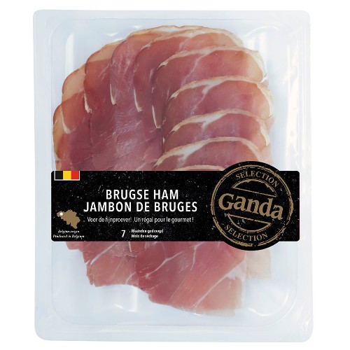 Ganda Selection Bruges ham smoked 7 months 80 g