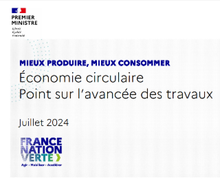 Planification écologique et Economie Circulaire - point sur les avancées - juillet 2024