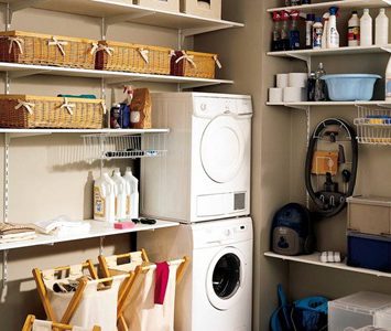 La buanderie, la pièce de tous les rangements
