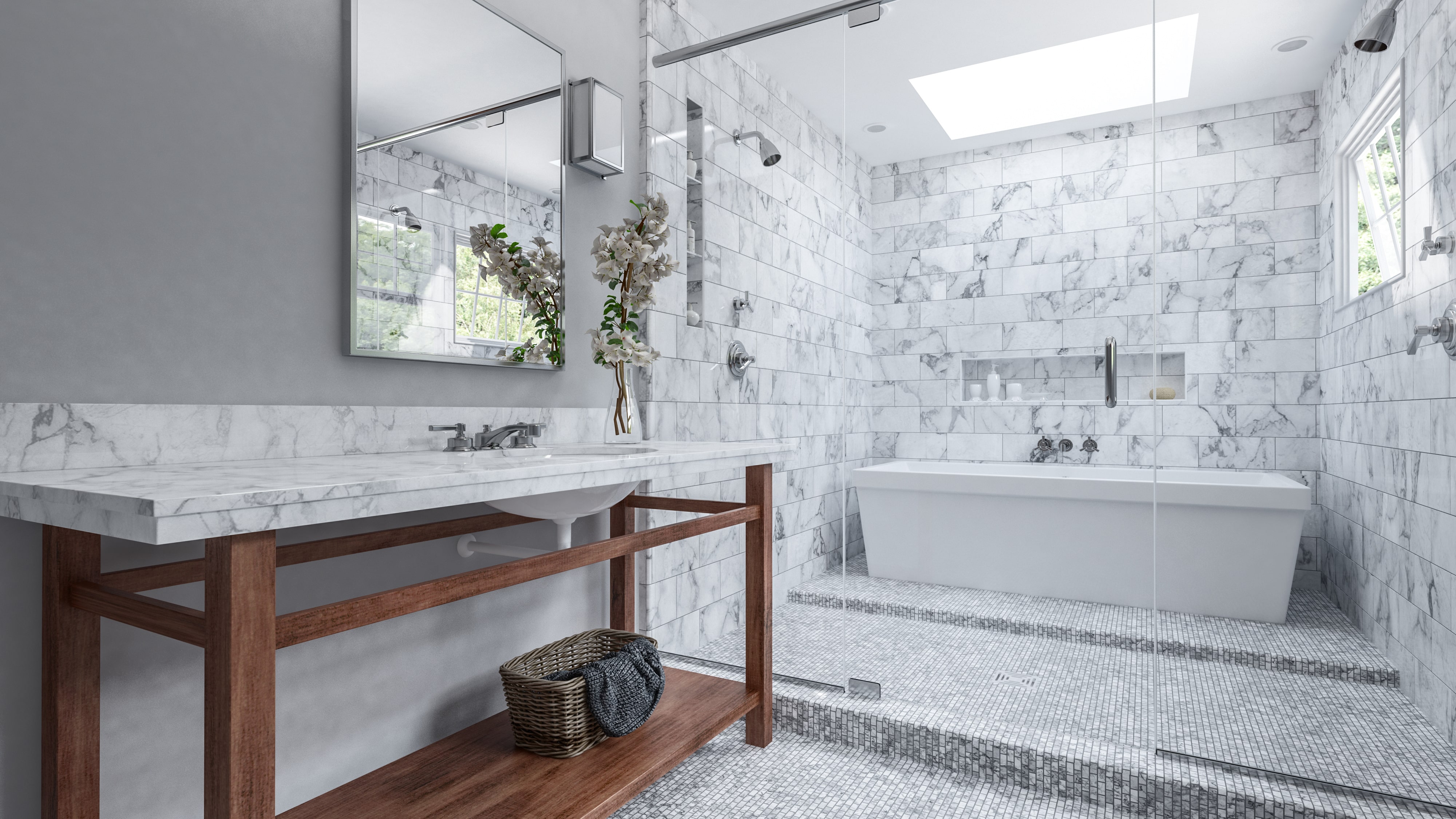 Combiner douche et baignoire dans une salle de bain